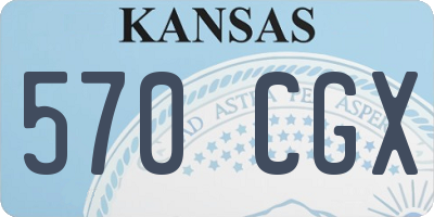 KS license plate 570CGX