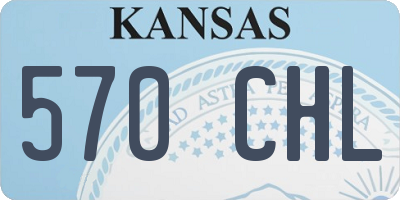 KS license plate 570CHL