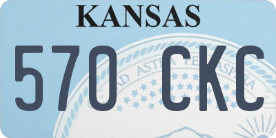 KS license plate 570CKC