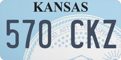 KS license plate 570CKZ