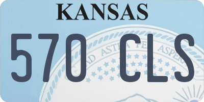 KS license plate 570CLS