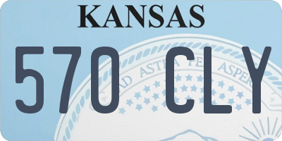 KS license plate 570CLY