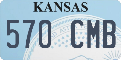KS license plate 570CMB