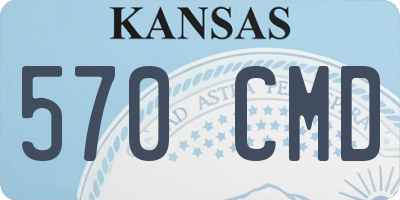 KS license plate 570CMD