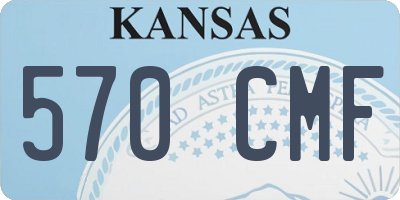 KS license plate 570CMF