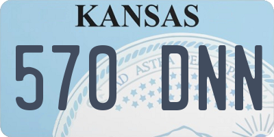 KS license plate 570DNN