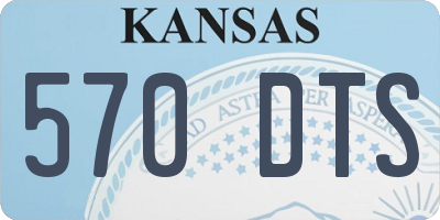 KS license plate 570DTS