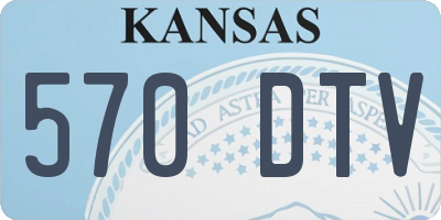 KS license plate 570DTV