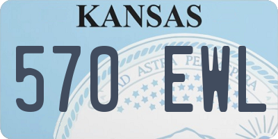 KS license plate 570EWL