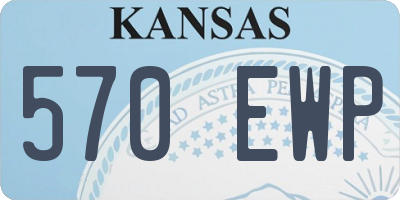 KS license plate 570EWP