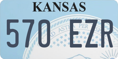 KS license plate 570EZR