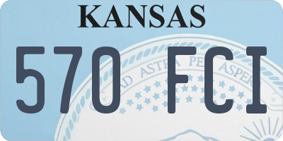 KS license plate 570FCI