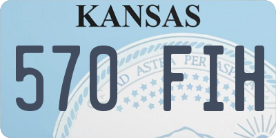 KS license plate 570FIH
