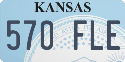KS license plate 570FLE