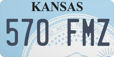 KS license plate 570FMZ
