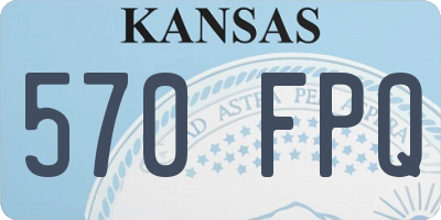 KS license plate 570FPQ