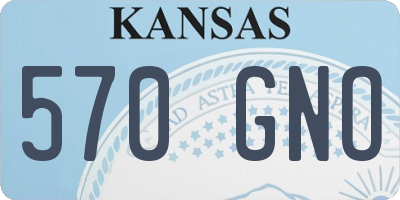 KS license plate 570GNO