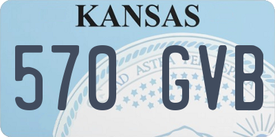 KS license plate 570GVB
