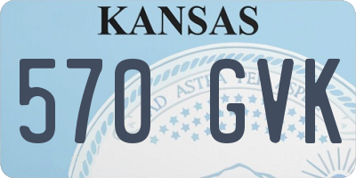 KS license plate 570GVK