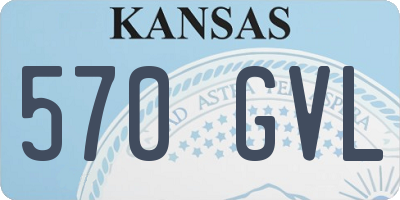 KS license plate 570GVL