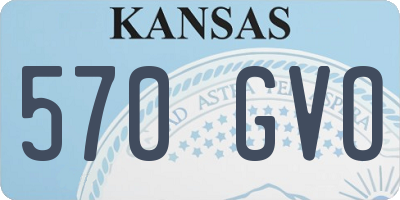 KS license plate 570GVO