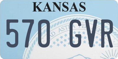 KS license plate 570GVR
