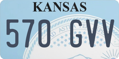 KS license plate 570GVV