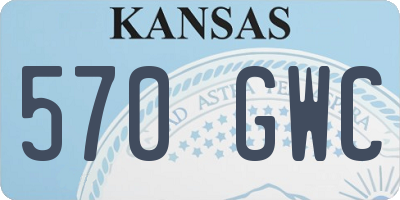 KS license plate 570GWC