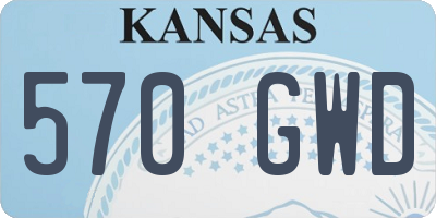 KS license plate 570GWD