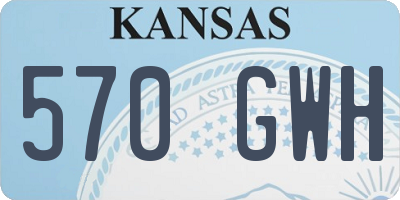 KS license plate 570GWH