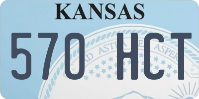 KS license plate 570HCT