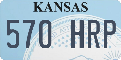KS license plate 570HRP
