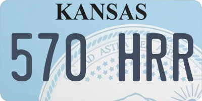 KS license plate 570HRR