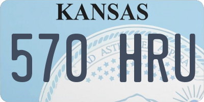 KS license plate 570HRU
