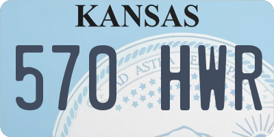 KS license plate 570HWR