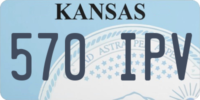 KS license plate 570IPV