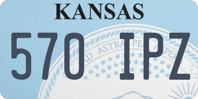 KS license plate 570IPZ