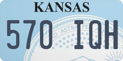 KS license plate 570IQH