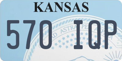 KS license plate 570IQP