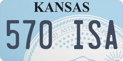 KS license plate 570ISA