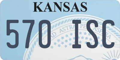 KS license plate 570ISC