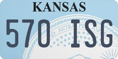 KS license plate 570ISG