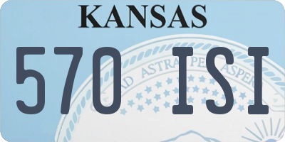 KS license plate 570ISI