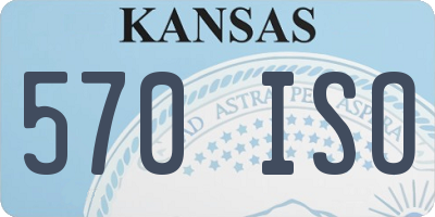 KS license plate 570ISO