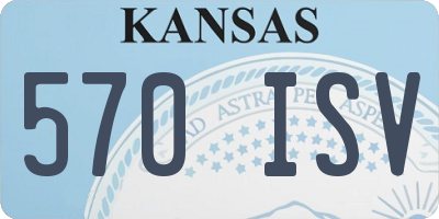 KS license plate 570ISV