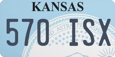 KS license plate 570ISX