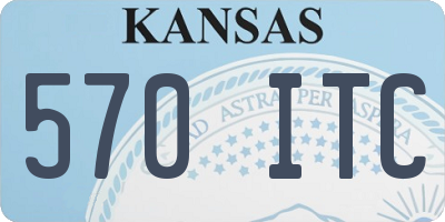 KS license plate 570ITC