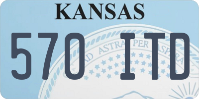 KS license plate 570ITD