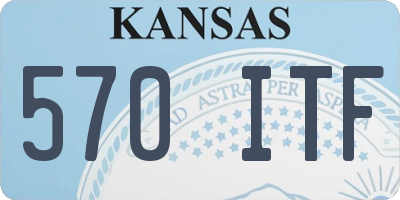 KS license plate 570ITF