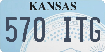 KS license plate 570ITG